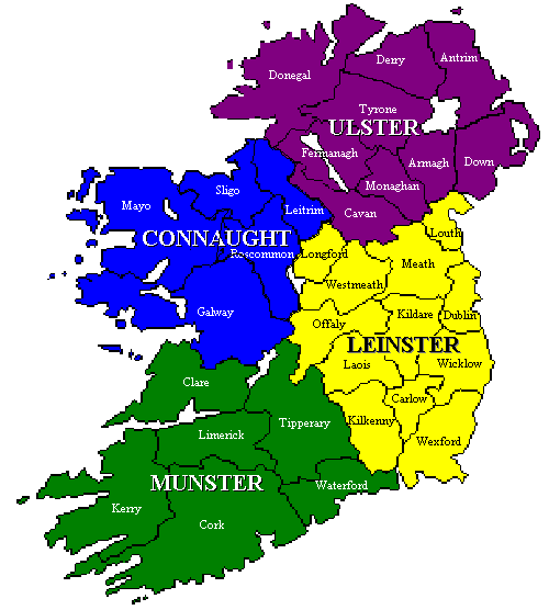 clickable county map of ireland