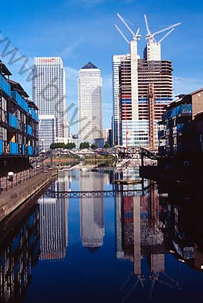 3077_canary wharf london docklands offices flats docks licensed royalty free 