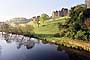 3.alnwick castle from the lion bridge over the river aln - northumberland